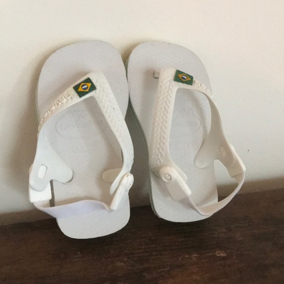Baby Brazil logo flip flops white - Picture 4 of 7